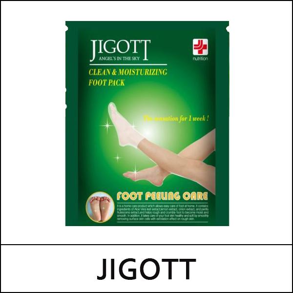 Jigott (a) Clean and Moisturizing Foot Pack (15ml*2ea) 1 Pack / EXP 2026.07