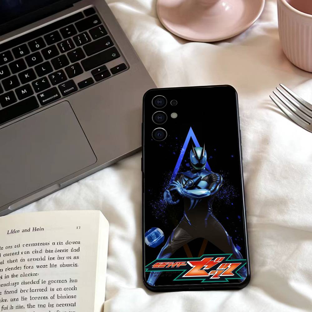 Anime K-Kamen R-Rider ZeztzS Pouzdro na telefon Pro Samsung S25,24,23,22,30,21,10,9,Ultra,Plus,Lite,FE,4,5 G Měkké černé pouzdro
