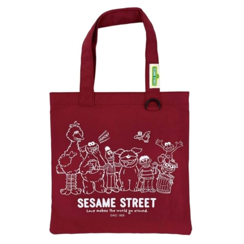 

mini flat tote RD sesame street SST-090