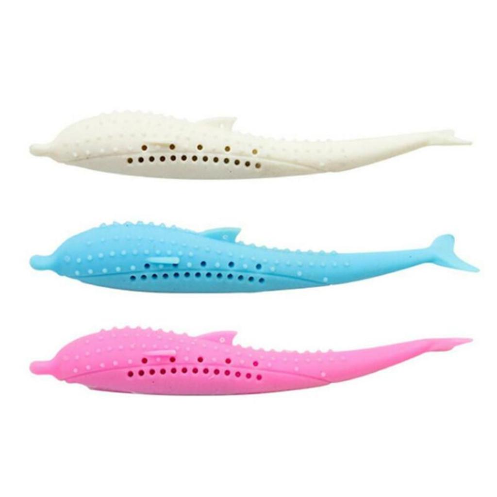 Soft Silicone Mint Fish Cat Toy  Pet Cat Teether Silicone Pet Grams Toy