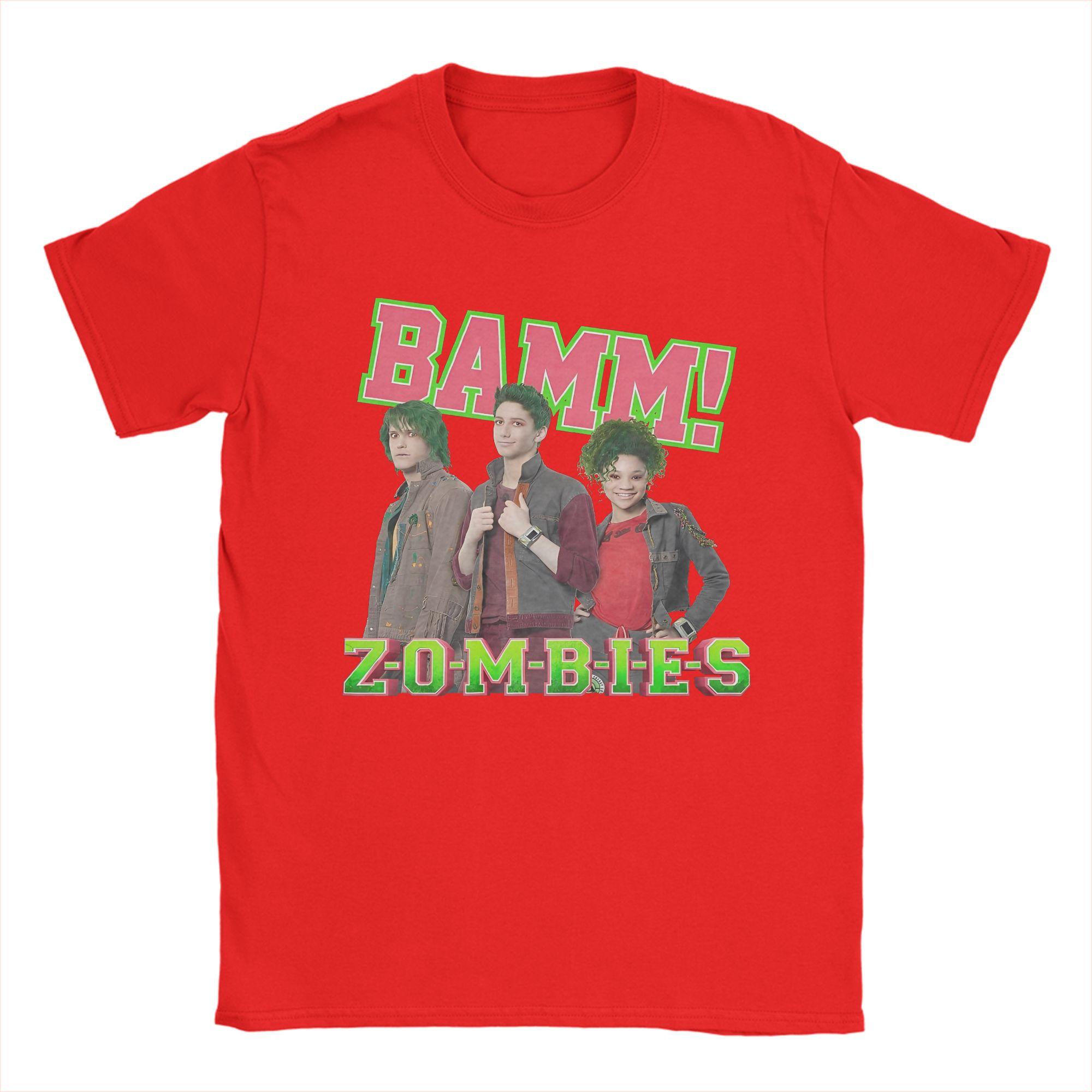 Футболка Zombies Zed Bonzo Eliza Bamm Мужская Женская Винтажная Хлопковая Футболка с Круглым Вырезом и Коротким Рукавом Летние Топы S
