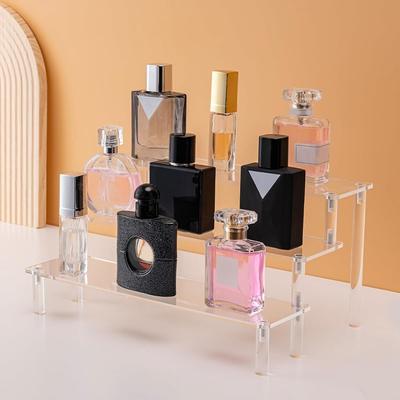 1pc,Multilayer Acrylic Transparent Display Rack, Desk Storage Rack, Suitable for Cosmetics, Perfume, Dolls, Nail Polish Shelf
