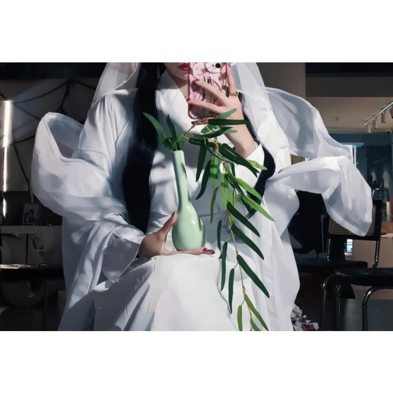 

Трехмерное летающее небо, смешанное небо, шелк, аксессуары для ханьфу, светящаяся фазовая апертура, Бодхисаттва Гуаньинь, буддийские аксессуары average size