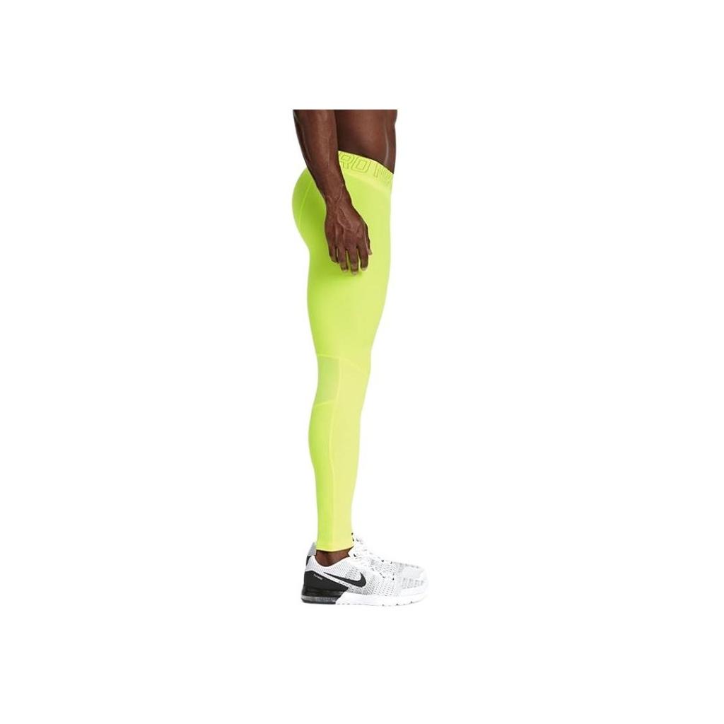 Nike Logo Pattern Elastic Sports Pants Men Pants Fluorescent-Green 646368-702