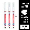 8Pcs/Set Perforating 20mm Deep Hole Long Head Nib Markers For Metal Pen Waterproof Bathroom Woodworking Decoration Multi-Purpose