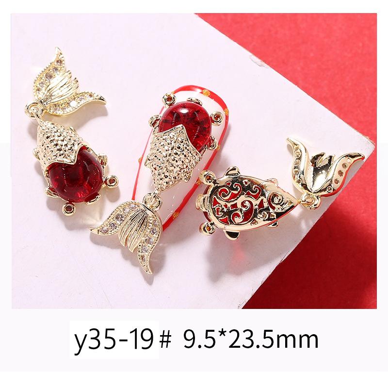 Nail Art Scintillante di Zirconia per Capodanno: Borsa del Denaro Attira-Ricchezza, Zucca di Lusso con Diamanti e Ornamenti per Unghie Oro/Argento