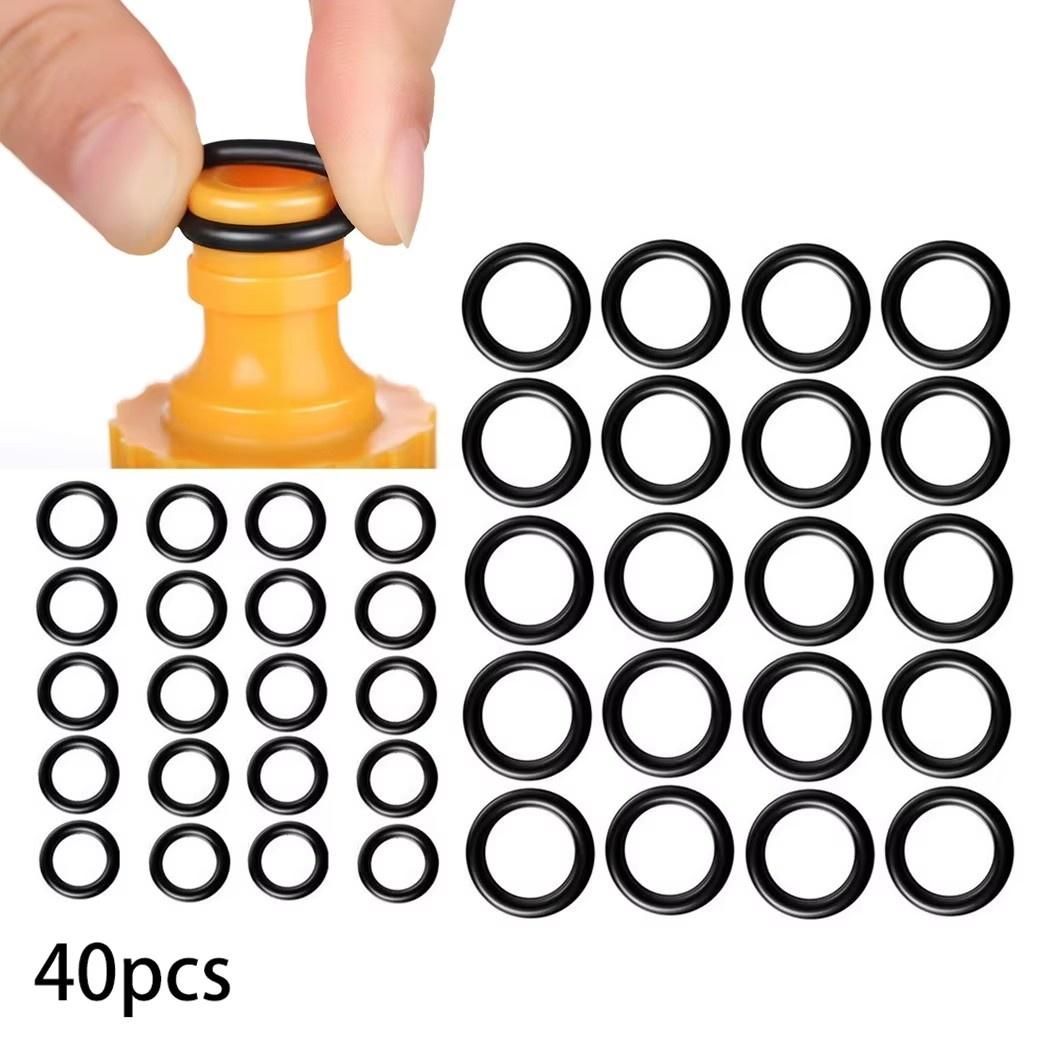 

40Pcs O Ring For High Pressure Washer 1 In 4 Inch 3 In 8 Inch M22 Quick Disconnect Fitting Gasket Washer Seal O Ring Rubber Set