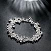 925 Sterling Silver Náramky Přívěsky Korálkový Řetízek Móda Roztomilé Pěkné Ženy Hrozny Náramek Svatební Šperky