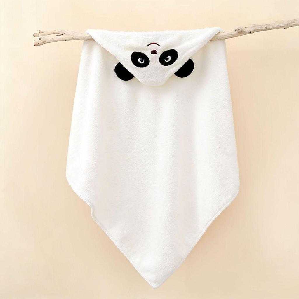 Newborn Coral Fleece Hooded Swaddle & Quick-Dry Bath Towel
