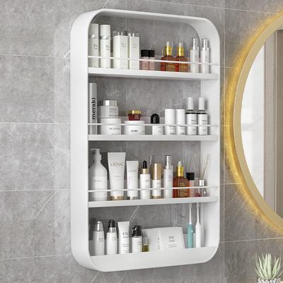 Bathroom Organizer Shelves Rack Wall Mounted Storage Box Toiletries Cosmetic Storage Rack Kitchen Seasoning Bottle Storage Shelf