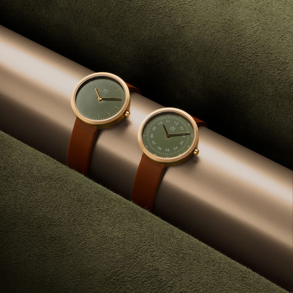 Maven Watches 28mm Artisan Series Minimalist Fashion Popular Popular Gift for Simple Luxury Watch OLIVE BROWN MN [Official Shop] Watch, Watch, Cute,
