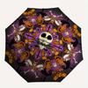 Jack Skellington, Halloween Themed Automatic opening and closing folding umbrella, 8-rib windproof, compact travel design, suitable for all