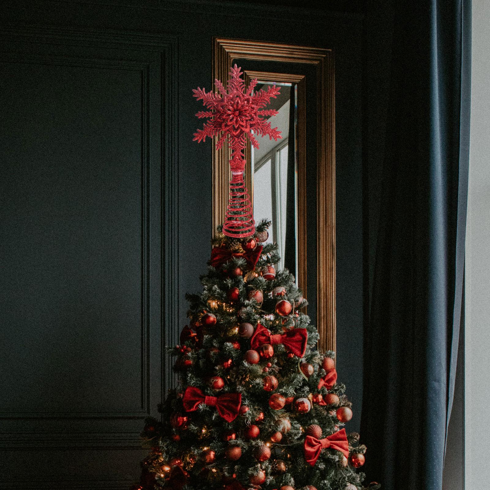 

Tree Topper Gift Hollow Design Tree Top Decoration for New Year Office Party