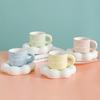 Souvenir Coffee Cup Saucer Cartoon Ceramic Cup Small Fresh Mug Women's High Quality Water Cup Cloud Cup Gift
