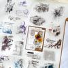 Journal GO 100pcs Creative Overlapping Pattern Stickers for Card Kraft Making Collage Junk Journal Decoration Decals Stationery