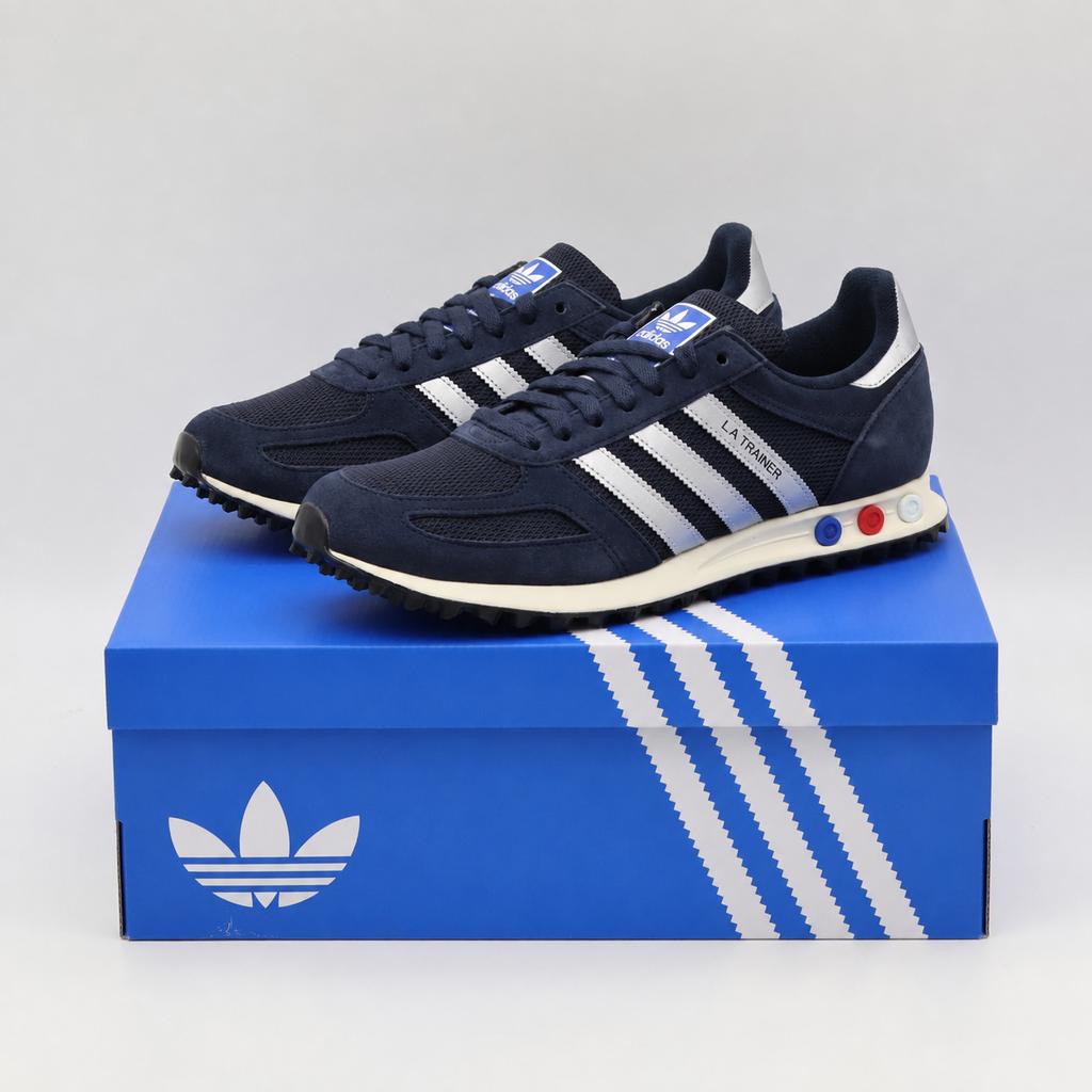 KJ4382 Adidas LA Trainer OG Legend Ink Silver Metallic (Men's)