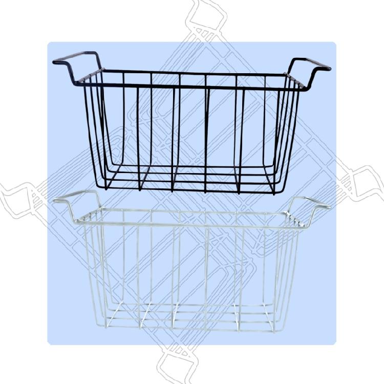 Pachet 2 Organizatoare pentru Congelator Coșuri din Plasă Metalică Rezistentă la Coroziune Accesoriu pentru Păstrarea Optimizată a Alimentelor