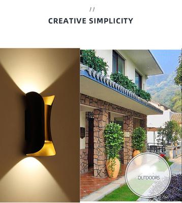 Arandelas de Parede Modernas 10W Lâmpada de Parede, Luz de Parede LED Branca para Cima e para Baixo Suporte de Parede para Decoração de Sala de Estar Corredor Quarto