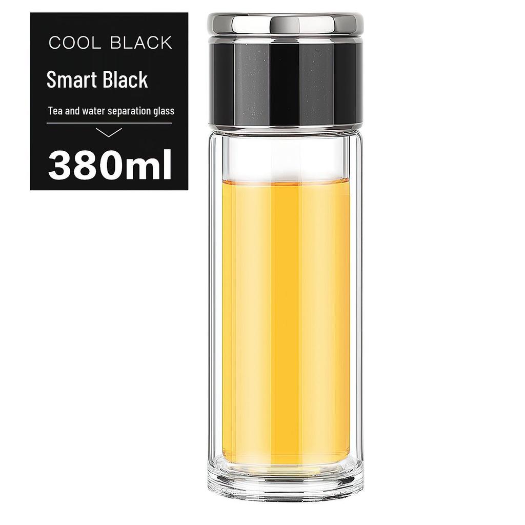 Mini Teacup with Double Layer Insulation and Tea-Water Separation – Portable Travel Glass