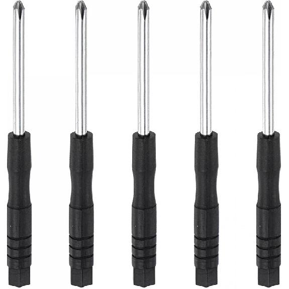 Uxcell Mini Phillips Screwdriver, 1.5mm Cross Head for Watch Eyeglasses Metal Buckle Electronics Repair, 5 Pcs