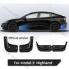 Mud Flaps For Tesla model YL Y Juniper 3 Highland 2026 2027 Mud Flap Splash Guard Mudguard Fender Mud Flaps Accessories