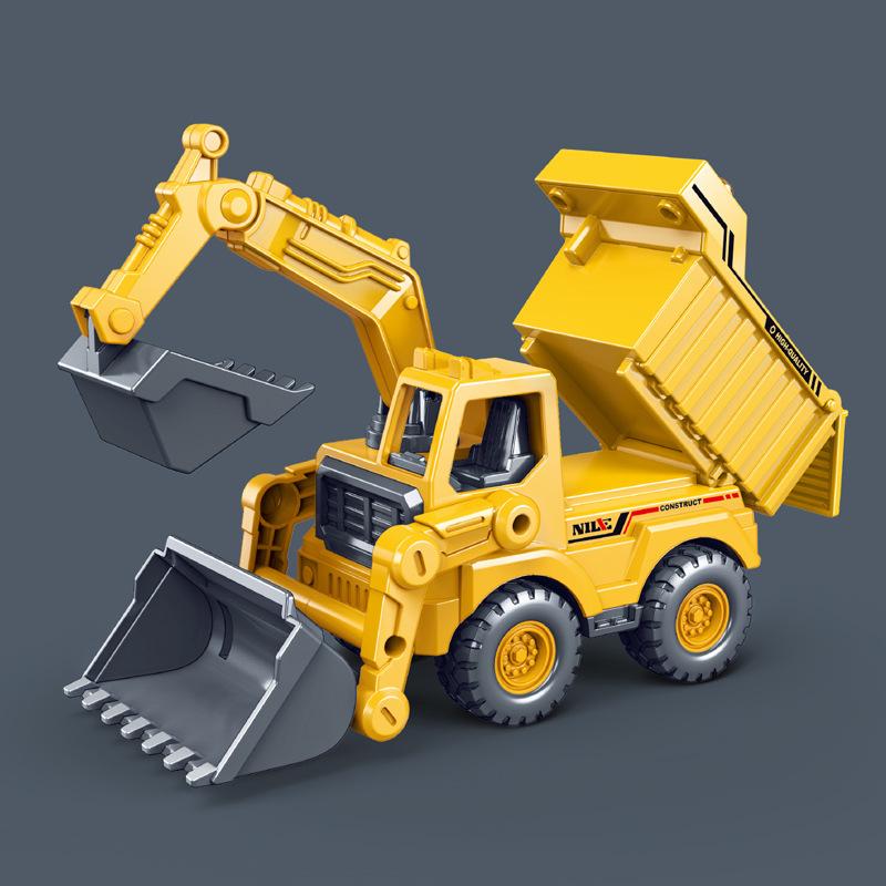 

Multifunction Mixer Truck Inertia Vehicle Toy Sound Story Features Children Play Yellow MultiFunction