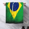 Brasilien Fahne Weiches Gesichtstuch Schnelltrocknend Pool Bad Baumwolltücher Saugfähig