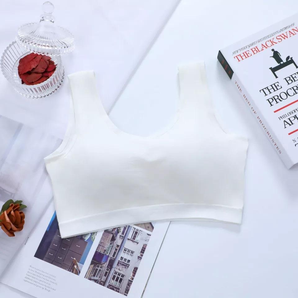 Pure Cotton One-piece Beauty Back Bra, Sling, Chest Wrap, Tube Top, Yoga U-shaped Gathering Underwear Women