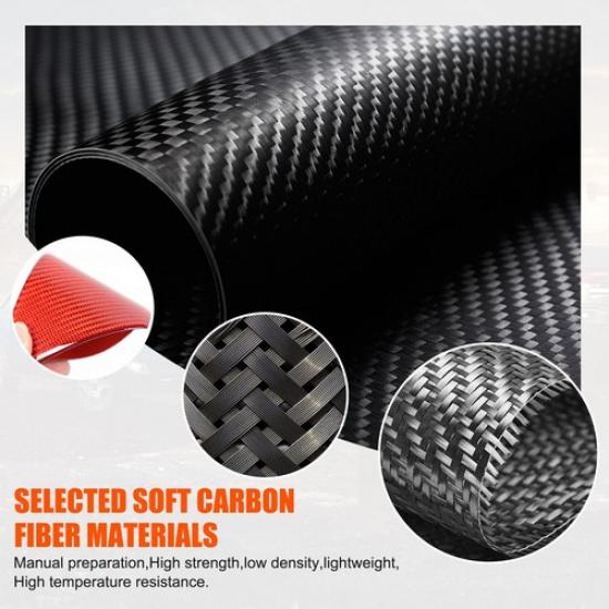 Red Carbon Fiber Car Door Radar Cover Trim Sticker For For Corvette C8 20-25