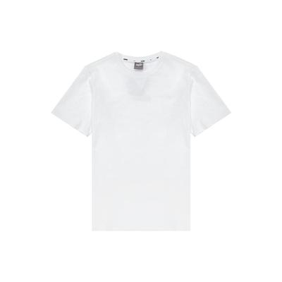 T Shirts Men's White Crew Neck Moderate Straight Fit 849593-02