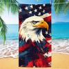 Eagle Pattern Beach Towel, Digital Printing Thin Quick-Dry Anti-Sand Microfiber Lightweight for Swim, Yoga, Travel, Gym, Gift