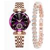 Watch Watch Women's High Value Middle School Student Simple Alloy Belt Retro Steel Belt Diamond New Non-Mechanical