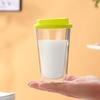 350ML Double Walled Glass with Silicone Lid Insulated Tumbler Travel Hot Cold Drink Tea Milk High Borosilicate Glass Cup Coffee Mug