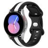 KALEBOL 20mm Dual Color Silicone Strap for Samsung Galaxy Watch6 Classic 47mm/43mm/Huawei Watch GT 3 Pro 43mm Watch Band