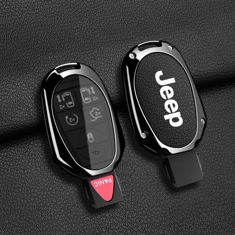Compatible Jeep Key Case for Compass, Renegade, Cherokee, Grand Commander, Grand Cherokee