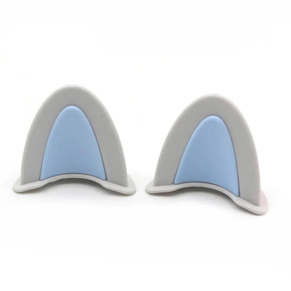 2pcs Cute Motorcycle Helmet Cat Ears Electric Car Motocross Stickers Driving Styling Universal Helmet Decoration Accessories