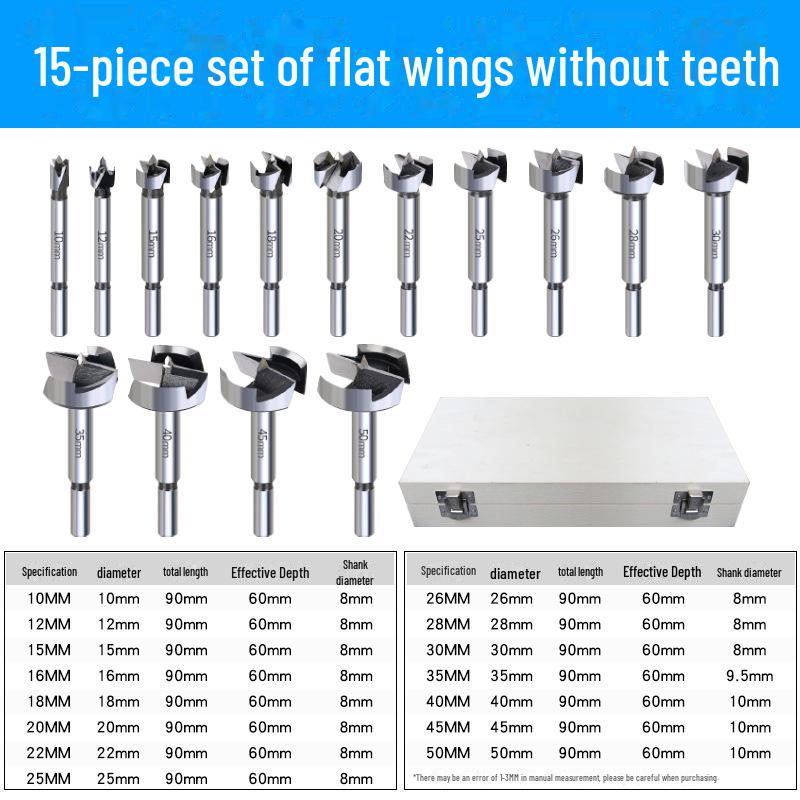 

Набор открывалок для деревообработки для дверных замков, петель и деревянных досок. Сверло с плоским крылышком для точного сверления.