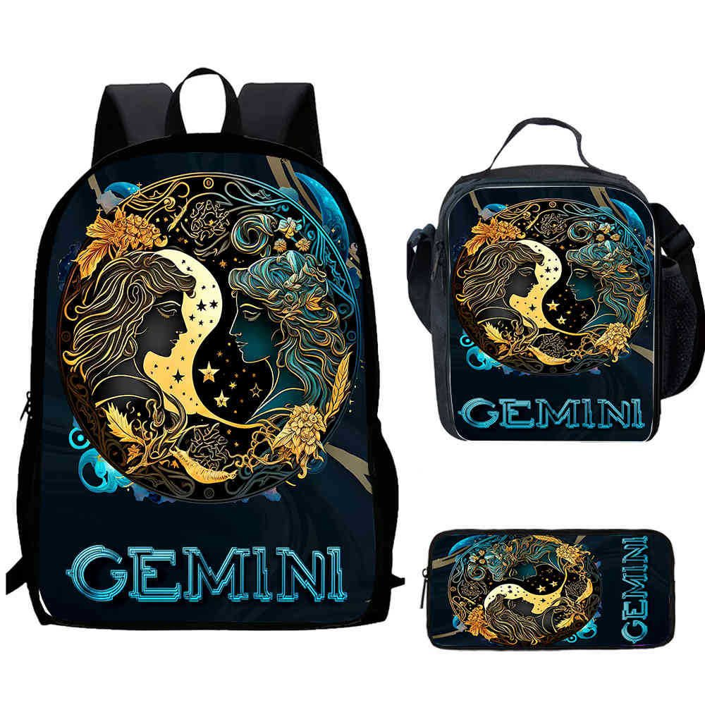 12 Sternbilder Schultasche High Definition Multifunktion Oxford Leichter Rucksack Haare