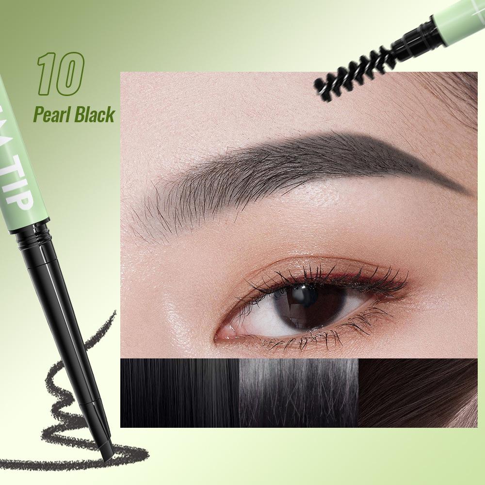 10 Color Ultra Fine Triangle Eyebrow Pencil Precise Brow Definer Long Lasting Waterproof Morandi Cool Brown Eyebow Makeup