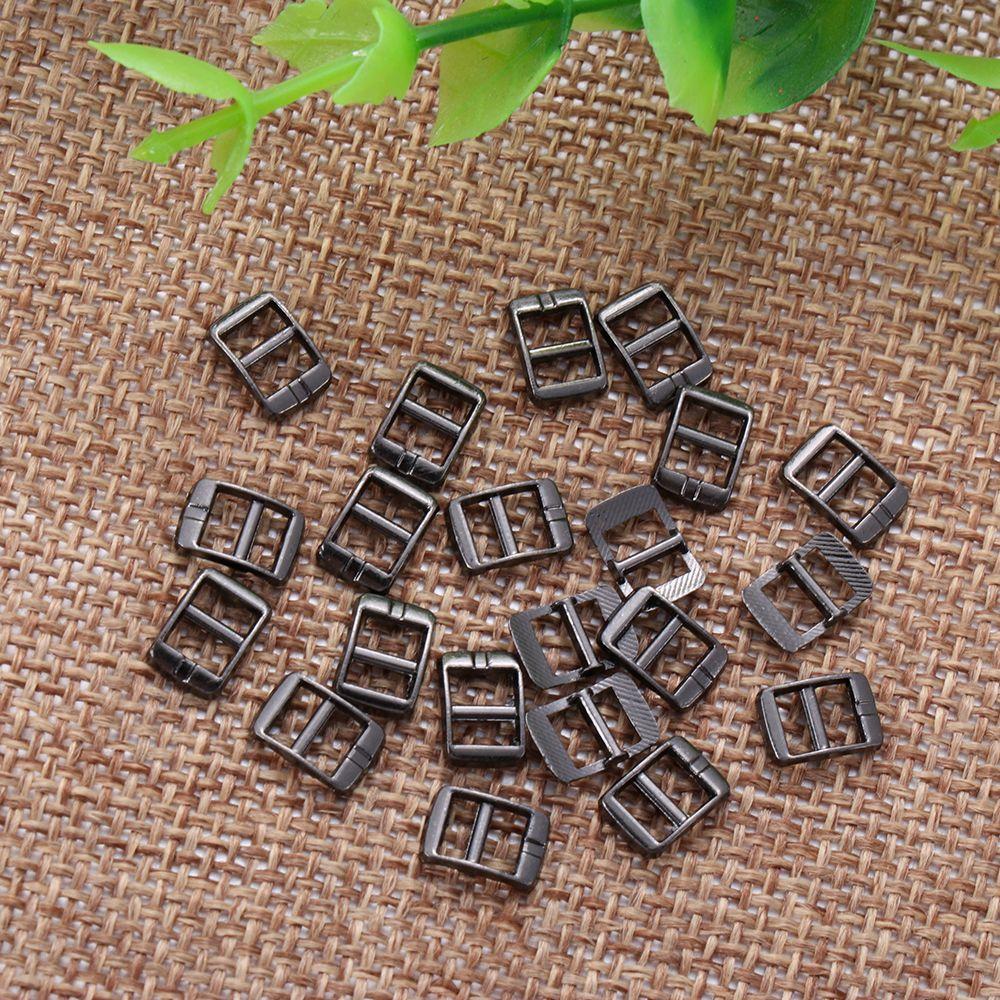 20pcs 4mm  Mini Ultra-small Tri-glide Buckle Diy Dolls Buckles Belt Buttons  Bags Accessories