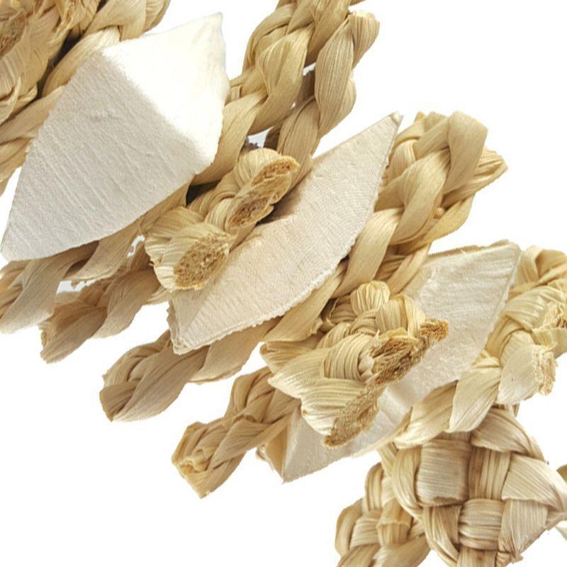 Pet Parrot Birds Natural Grass Woven Cuttlebone for Pet Parrot Macaw