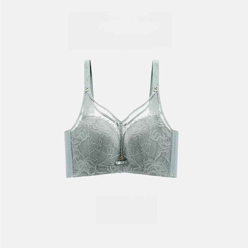 Thin Bra Women's Strapless Full Cup Soft Steel Ring Bra Adjustable Plus Size Bra Gathered and Gathered Accessory Bra