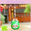 Attracts Bag Lucky Money Cat Copper Water Sound Bell Key Fob With Cartoon Theme