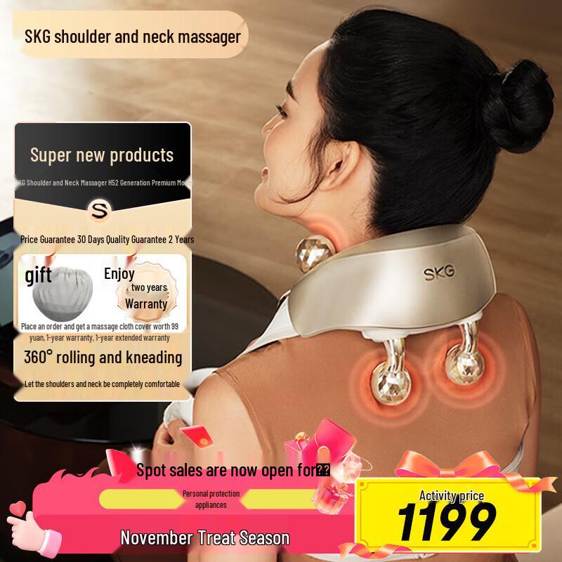 SKG H5 Neck and Shoulder Massager with Heat Therapy