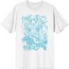 Hatsune Miku Lijntekening Volwassen Wit T-shirt