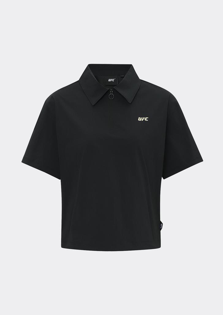 UFC SPORT Ufc Mild Regular Fit Half-Zip T-Shirt Black U2Ttw2204Bk