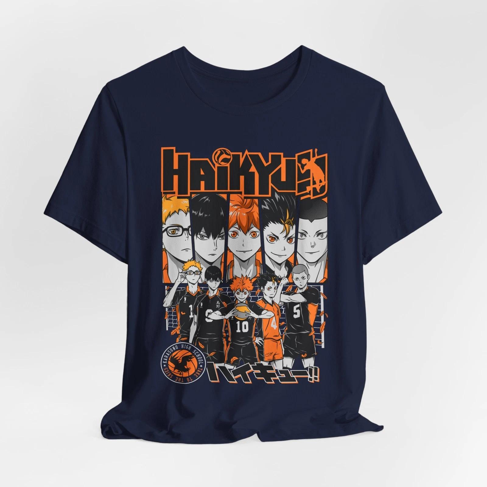 Custom Anime Graphic Haikyu Volleyball Team Tee XXL
