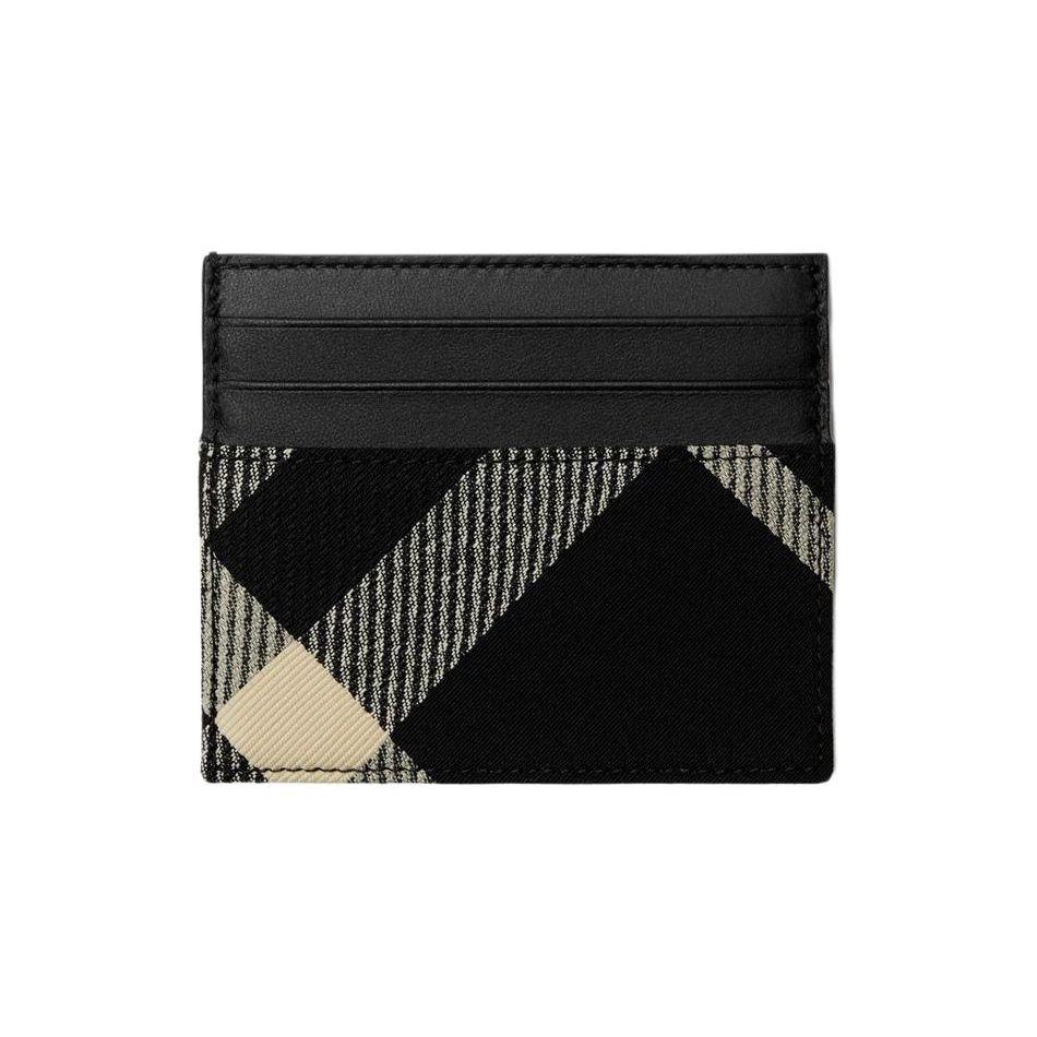 

Шкіряний картхол Burberry Check Чорно-бежевий Тонкий гаманець Для щоденного використання 80897821 Basic Set (Bag+Dust Bag)