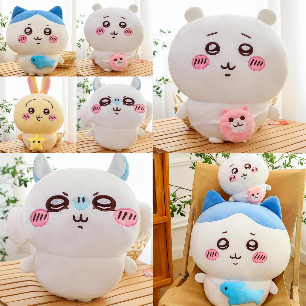 Adorable Chiikawa Plush Bear And Cat Stuffed Pillow For Birthdays And Gifts