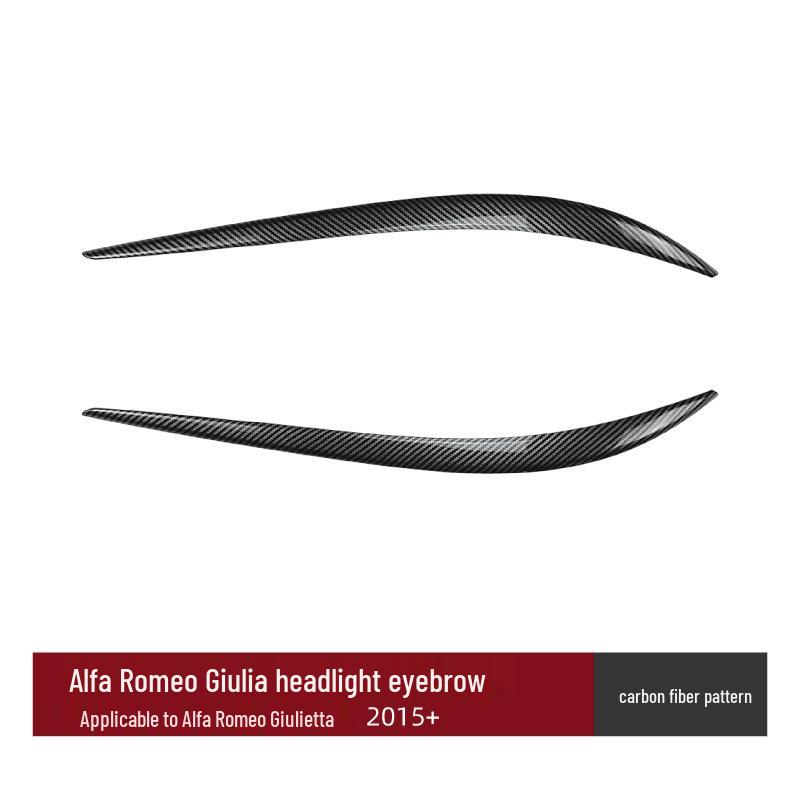 

Alfa Romeo Giulietta & Giulia 2015+ Headlight Eyebrows Stickers - Exterior Car Modification Parts. For Alfa Romeo Giulietta Giulia 2015+
